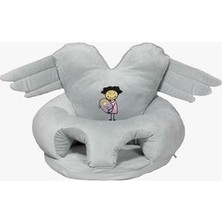 Rustikev Rustik Ev Gri Bebek Oturma Devrilmez Destek Minderi Büyük Bebek Koltuğu Güvenli Oturağı