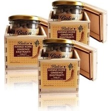 Balen 3 Kutu Tahta Kutu Ginseng Kırmızı Kore Ginsenk Ginsek 600 Mg x 120 Tablet Orijinal Yetişkin Ginseng