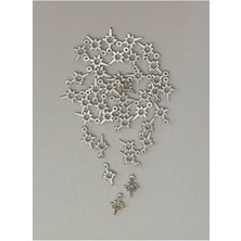 öztürk Oya, Abiye, Halhal, Bileklik, Kolye Vb. Pleksi Metalik Kaplama (Kalın) Plastik El Işleme Pul. 20GR.