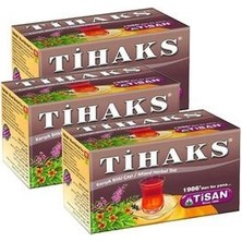 Tisan Tihaks Karışık Bitki Çayı 20 Süzen Poşet 3 Adet Tilaks 3 Paket Tilax