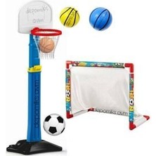Depomiks Avm Ayarlanabilir Dev Basketbol Potası + Oyuncak Minyatür Kale Ayarlanabilir Çocuk Oyuncakları Depomiks