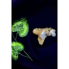 Agai Silver Üç Yapraklı Model Telkari El Işçiliği Gümüş Küpe