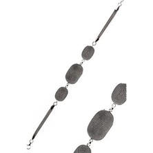 Agai Silver Oval Salyangoz Model Telkari El Işçiliği Gümüş Bileklik