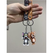 Grande Accessory Tom ve Jerry Silikon Çift Anahtarlık - 2'li