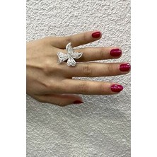 Agai Silver Süs Yoncası Çiçeği Model Telkari El Işçiliği Gümüş Kadın Yüzük