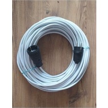 Ogs 3x2.5 Ttr 30 Metre Çok Telli Beyaz Renk Izolasyonlu Topraklı Kauçuk Tekli Seyyar Uzatma Kablosu