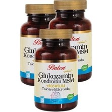 Balen 3 Kutu Glukozamin Kondroitin Msm Boswellia Akgünlük Glukosamin Bosvelya 120 Tablet x 1200 Mgx3