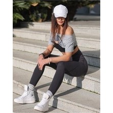 Lulo Tenis Şapka Beyaz Sporcu Koşu Tenis Şapkası Beyaz Vizör Şapka Bay/bayan