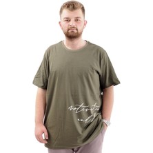 SuperX Superxl T-Shirt Bıs Yaka Belıef 24085 Haki