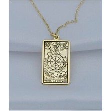 Agai Silver 925 Ayar Gümüş Tarot (Wheel Of Fortune) Çarkıfelek Kolye