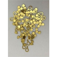 öztürk Oya, Abiye, Halhal, Bileklik, Kolye Vb. Pleksi Metalik Kaplama (Kalın) Plastik El Işleme Pul. 20GR.