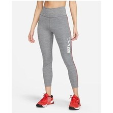 Nike One Normal Belli 7/8 Toparlayıcı Kadın Gri Tayt