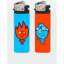 Sarang Çakmak Ateş ve Su Full Kaplamalı Gazlı Çakmak 2 Adet