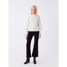 ByCukurovaFrango Zero Max Siyah Jeans Yüksek Bel Flare Kadın Jean Pantolon
