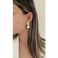 Accessorize Incili Sedef Plaka Küpe