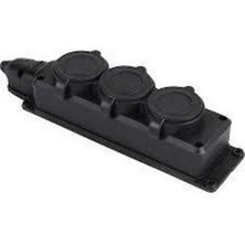 Feyza Monofaze  Kauçuk Grup 3'lü Priz