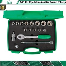 Elta 1/2” Altı Köşe Lokma Anahtar Takımı | 17 Parça