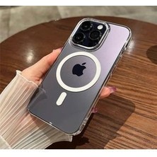 Telehome iPhone 11 Uyumlu Sararmaz Magsafe Mika Hafif Sert Parlak Şeffaf Kapak Kılıf