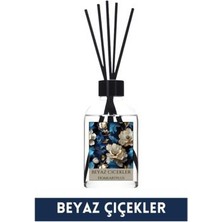 Home Art Plus Beyaz Çiçekler Oda Kokusu Bambu Esansiyel Uçucu Yağ 50 ml