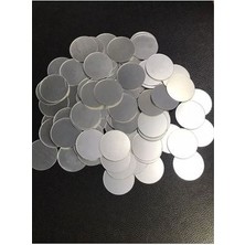 Dekor Süs Yuvarlak Ayna Gümüş 100X Adet Pleksi Dekoratif 3*3cm