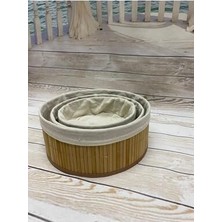 Sepet Deryası Naturel Yuvarlak Bambu Düzenleyici