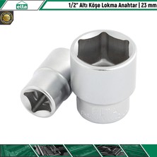 Elta 1/2” Altı Köşe Lokma Anahtar | 23 mm