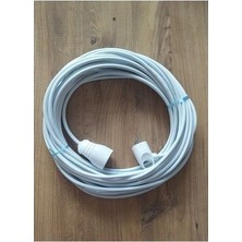 Ogs 3x2.5 Ttr 20 Metre Çok Telli Beyaz Renk Izolasyonlu Topraklı Nilson Tekli Seyyar Uzatma Kablosu