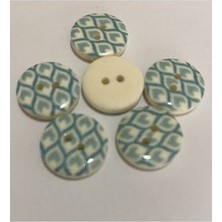 öztürk Porselen Kaplı Bebe Düğme. 1.5cm 6'lı Paket.