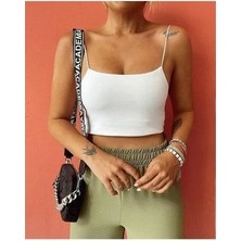 Ipeak Kadın Ip Askılı Crop Top
