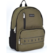 Sisley Okul Sırt Çantası Unisex Çok Gözlü Günlük Seyahat Sırt Çantası