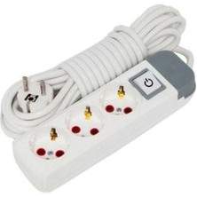 Ahanda Buldum Elektrik 3lü 5 Metre Anahtarlı Fiş Priz