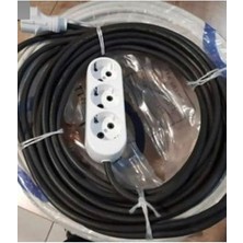 Kelda 3x2,5 Ttr Cca Seyyar Uzatma Kablosu 20 mt Siyah