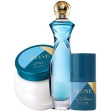 Oriflame Divine Edt 50 ml Deodorant Divine Vücut Kremi Kadın Parfüm Seti 5262645956165YENI Ambalajlı