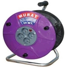 Murat Marka Seyyar Kablo Makarası 50 mt 3x1.5 mm Kablo