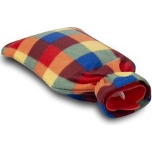 İhtiyaç Sepeti Ekose Desenli Polarlı Sıcak Su Torbası 2 Lt