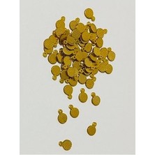 öztürk Oya, Abiye, Halhal, Bileklik, Kolye Vb. Pleksi Metalik Kaplama Plastik El Işleme Pul. 20GR.