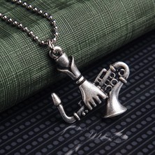 İdol Avm Müzisyen Saksafon Erkek Kolye Takı Aksesuar K24 T5