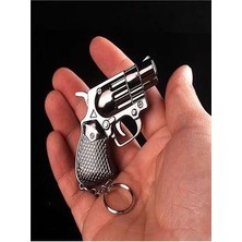 Hk Gift Shop Revolver Küçük Tabanca Yaratıcı Çakmak Asılı Çakmağı Anahtarlık Doldurulabilir Gaz