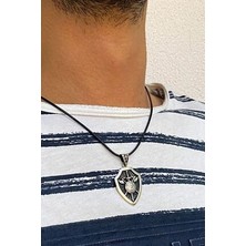 Agai Silver Savaş Sanatı Model Gümüş Erkek Kolye