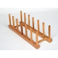 Lime Home Ahşap 6'lı Tabaklık-28 cm