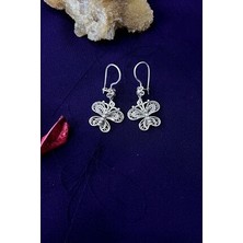 Agai Silver Kelebek Model Telkari El Işçiliği Gümüş Kadın Küpe