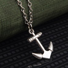 İdol Avm Denizci Küçük Gemi Çapası Erkek Kolye Takı Aksesuar K24 T5