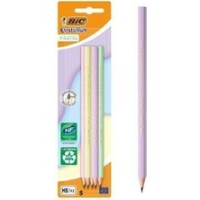 Bic Evolutıon Pastel Kurşun Kalem Seti 5'li Renkli Ergonomik Tasarım ile Konforlu Kullanım