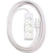 Viko Ekonomik 3'lü Topraklı Çocuk Korumalı Grup Priz 20 Metre (Düz Fiş)