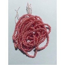 Nazarone 3mm Inci Boncuk 2'li Dizi. Renk: Pembe. Takriben 620-640 Adet.