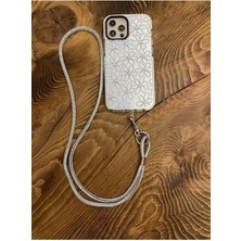 Dong Design Swarovski Taşlı Janjanlı Gümüş Telefon Boyun Askısı Swarovski Telefon Askısı