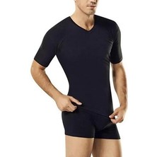 Goldenbay 2552 Erkek V Yaka Kısa Kollu Üst Termal Sıcak Tutan Içlik