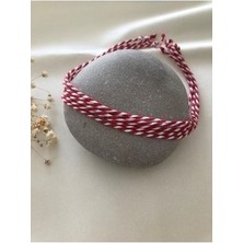 Minels Tasarım Kadın Kırmızı Ip Bileklik, Şans Bilekliği,marteniçka, Şans Ipi, Charm Bileklik,mart, Hediyelik