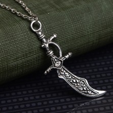 İdol Avm Erkek Kolye Işlemeli Kılıç Takı Aksesuar K24 T5