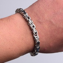 İdol Avm Erkek Bileklik Çelik Kral Kalın Zincir Takı Aksesuar B24 T5